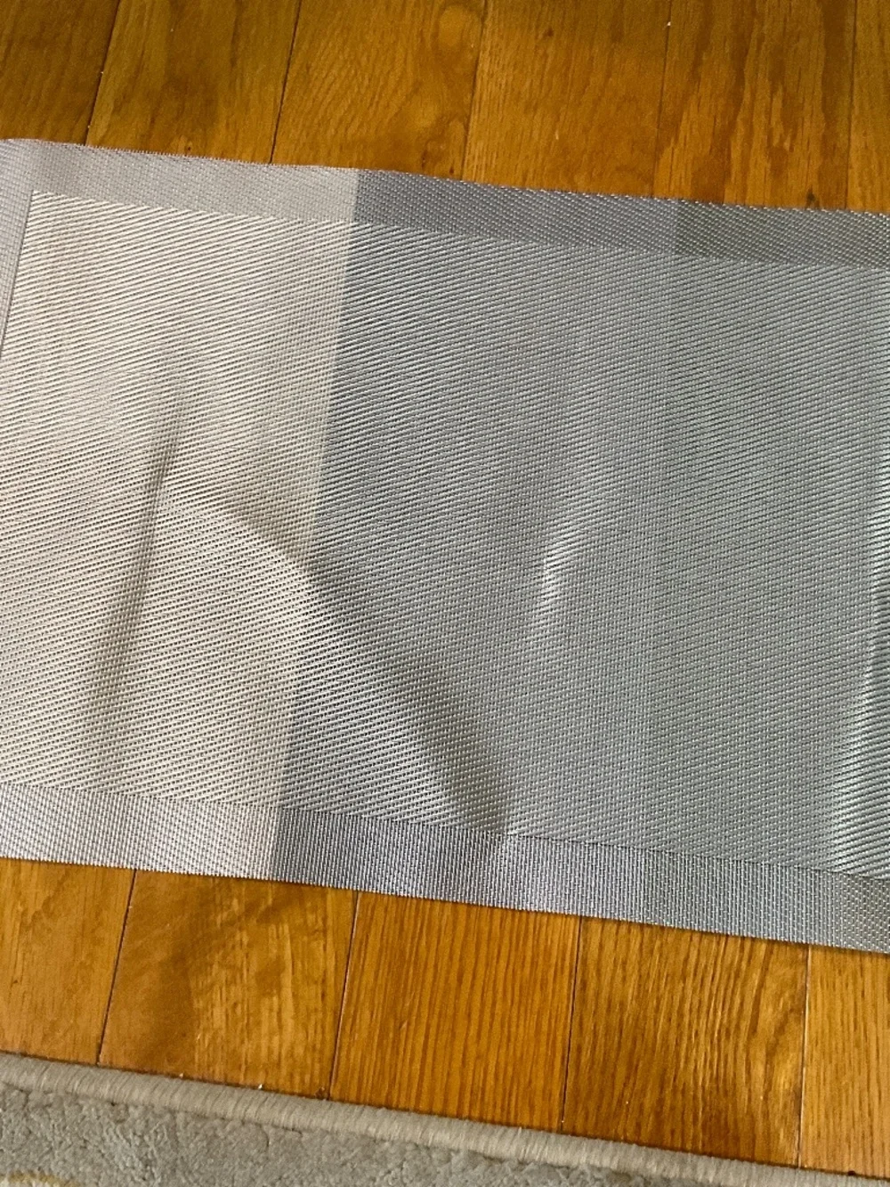 Set of 2 Gray Vinyl Placemats